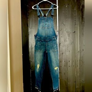 Indigo blue maternity overalls. Sz medium
